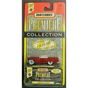 1995 Matchbox‎ Premiere Collection 1957 Ford Thunderbird TBird Series 6 Red HW5